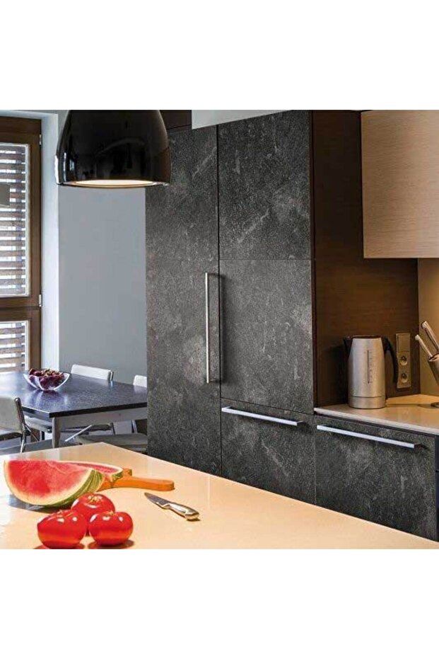 346-0583 Siyah Beton Görünümlü Yapışkanlı Folyo - 5