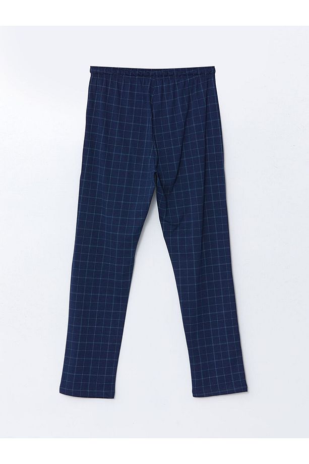 Yeşil Standart Kalıp Ekose Erkek Pijama Alt - 2