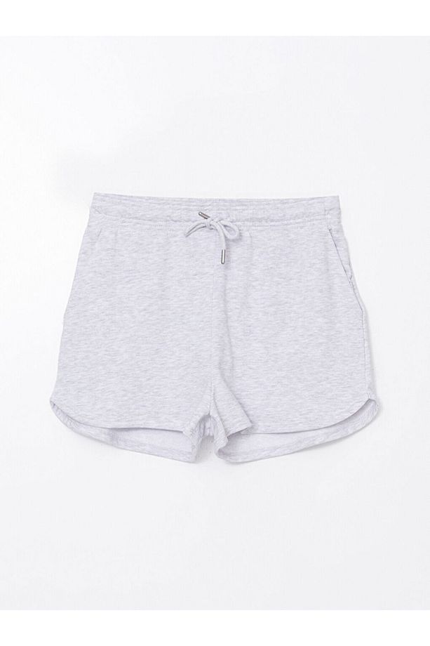 LCW ECO Gri Beli Lastikli Kadın Şort - 1
