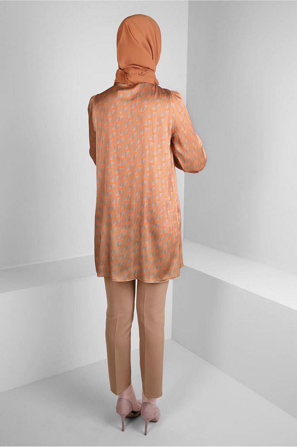 ÇİFT DÜĞMELİ DAR PAÇA KLASİK PANTOLON 70503 - 4