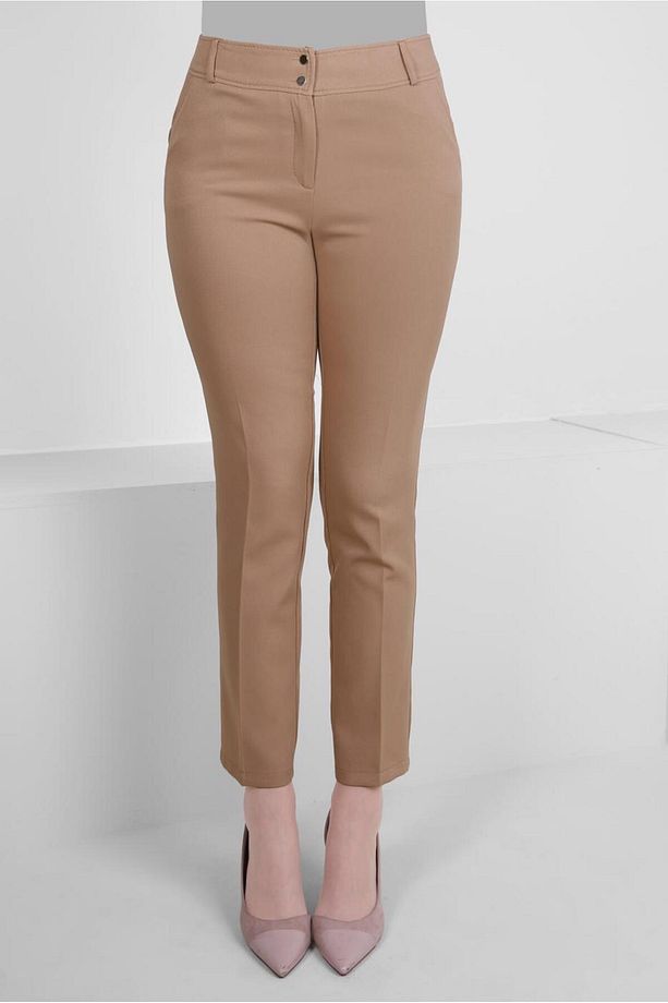 ÇİFT DÜĞMELİ DAR PAÇA KLASİK PANTOLON 70503 - 2