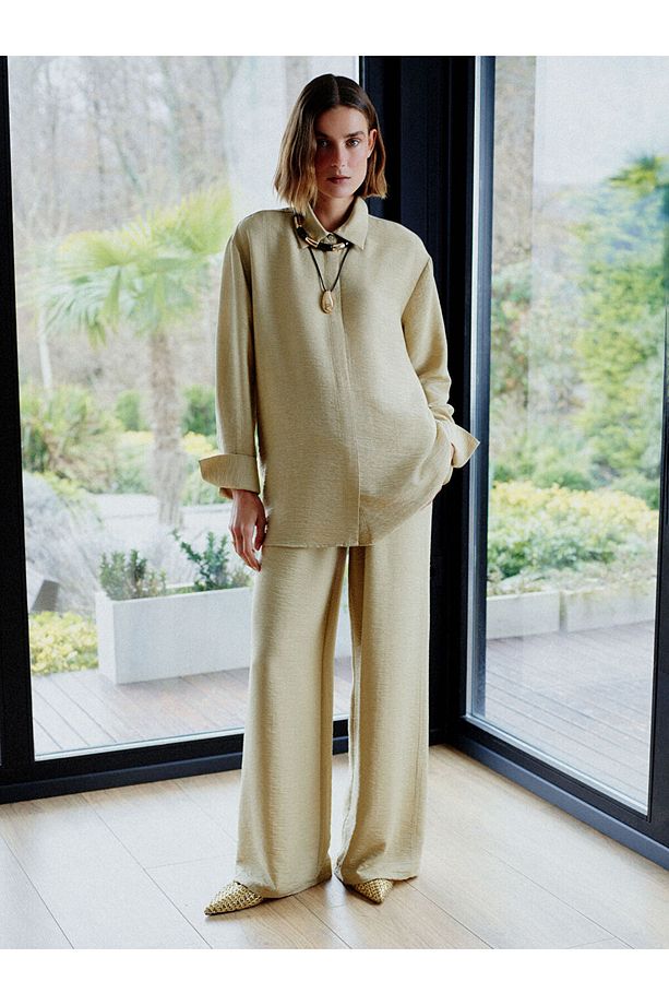 LCW Modest Haki Beli Lastikli Modal Karışımlı Kadın Pantolon - 1