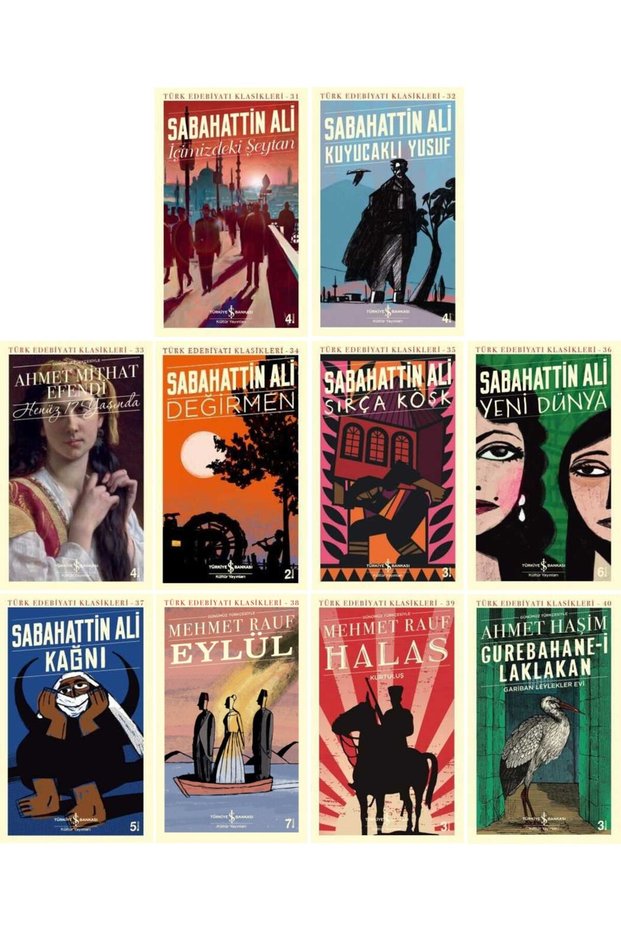 iş bankası türk klasikleri 31-32-33-34-35-36-37-38-39-40-kitap seti