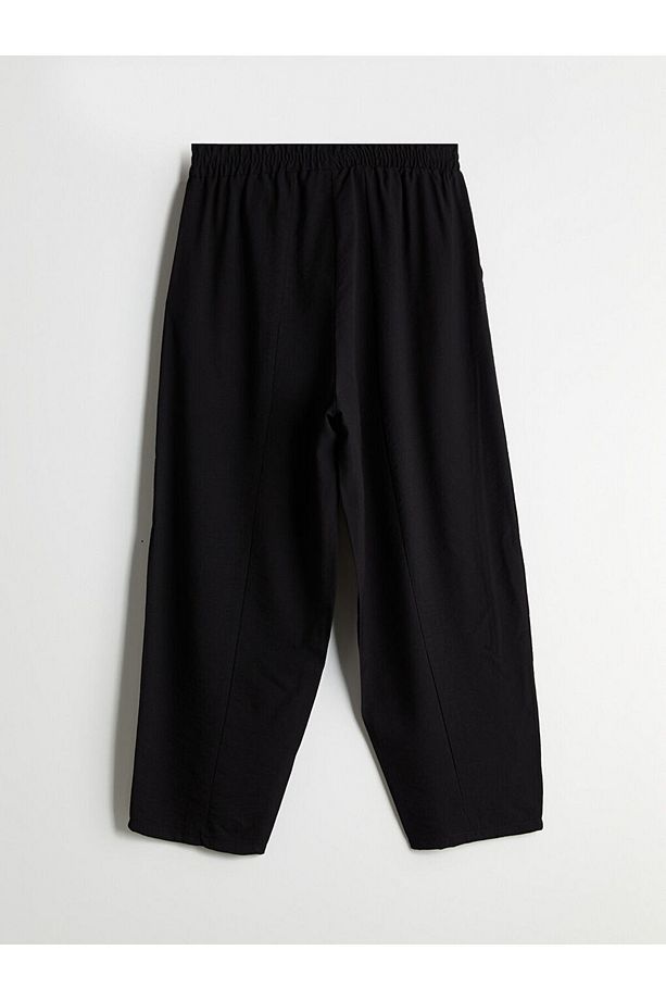 LCW Modest Siyah Beli Lastikli Kadın Pantolon - 2