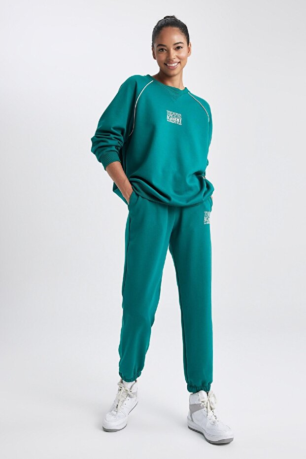 DeFactoFit Sporcu Jogger Eşofman Altı Standart Fit Jogger Skuba Dalgıç Kumaş A9630AX23AU - 6