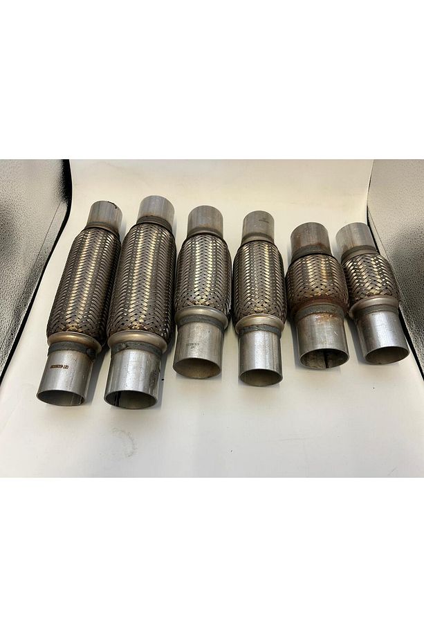 Egzoz Spiral Flex Borusu,51mmx 240mm Üniversal Tip,  Paslanmaz Çelik Çift Örgülü Flex Borusu - 7