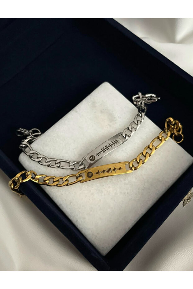 Çelik spotify çift bileklik - 3