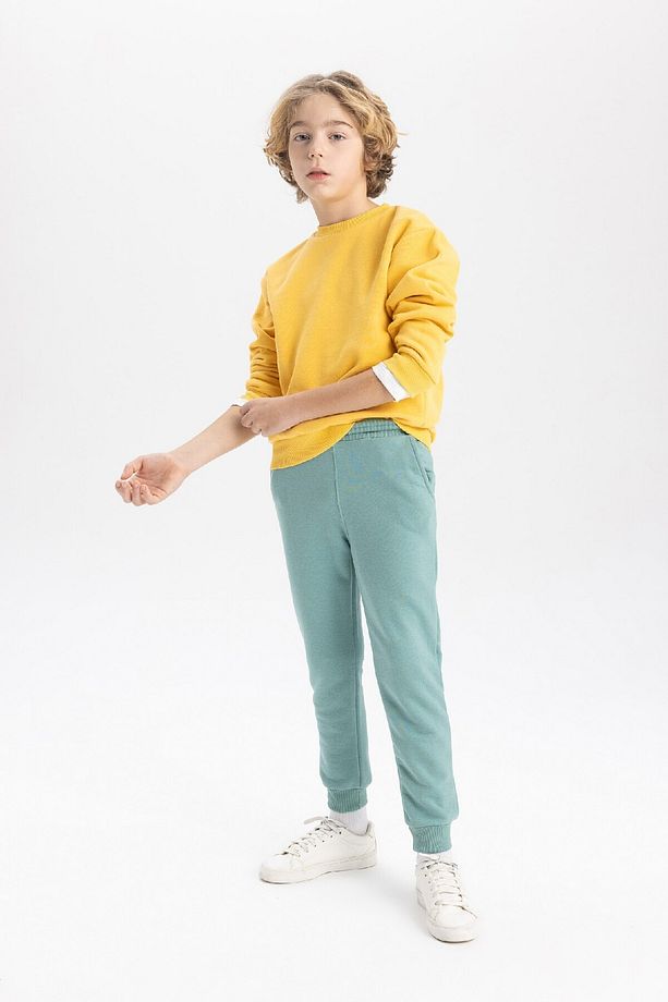 Erkek Çocuk Beli Paçası Lastikli Basic Düz Jogger Eşofman Altı B5754a824sp - 1