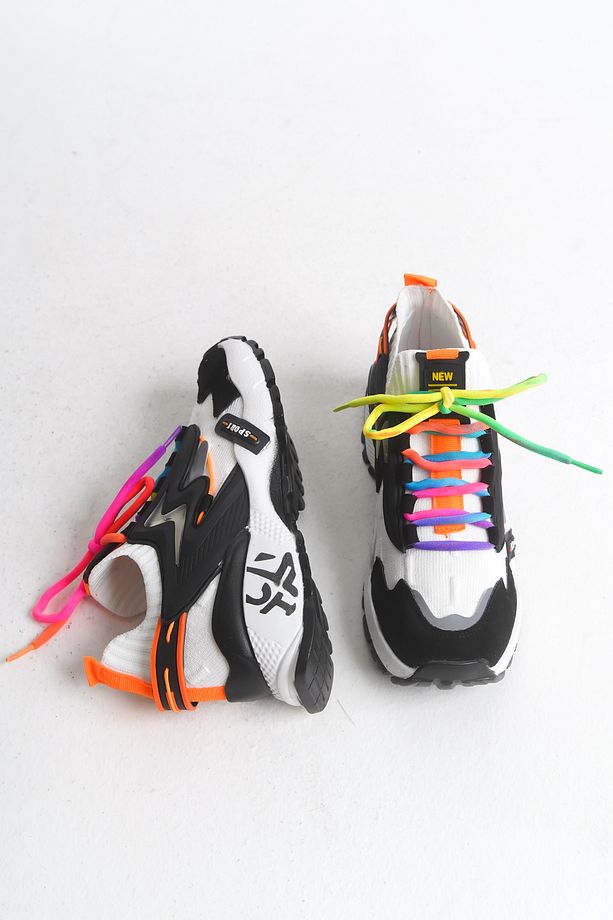 Kadın Sneaker Yüksek Taban Bağcıklı Spor Ayakakbı Flexy Syh Byz - 7