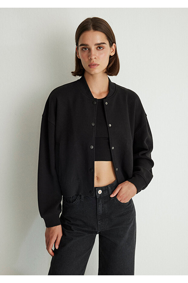 Black Sweatshirt - 1S10172-900 Model