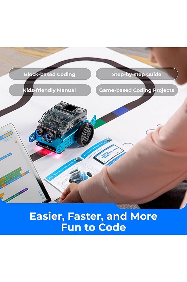 mBot 2, WiFi Uzaktan Kumandalı Yapay Zeka Robot Oyuncağı, Scratch ve Python Uyumlu - 4