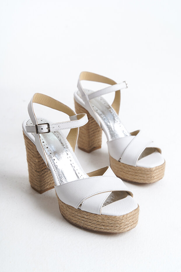 Genuine Leather Platform Sole Women's Sandals, Size 33-34-35-41