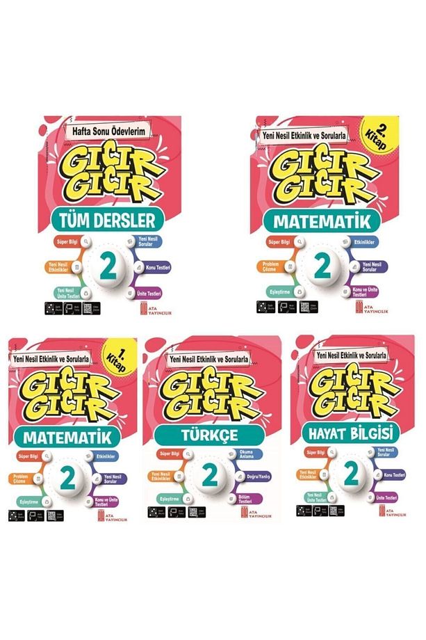 Ata 2.sınıf Gıcır Gıcır Çalışma Seti(5KİTAP) Yeni Nesil Set! [süper Ürün] - 3
