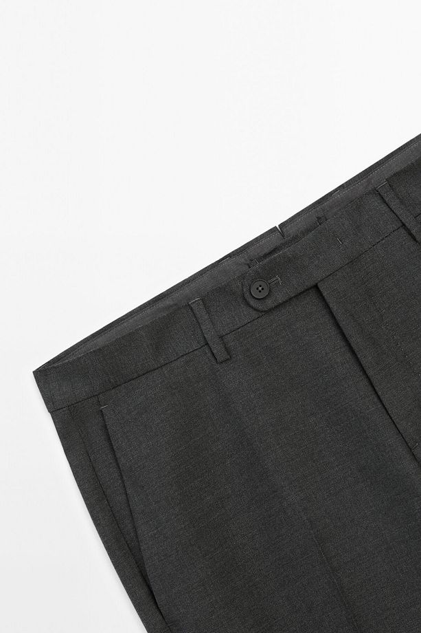 Yün karışımlı kumaş pantolon - 7