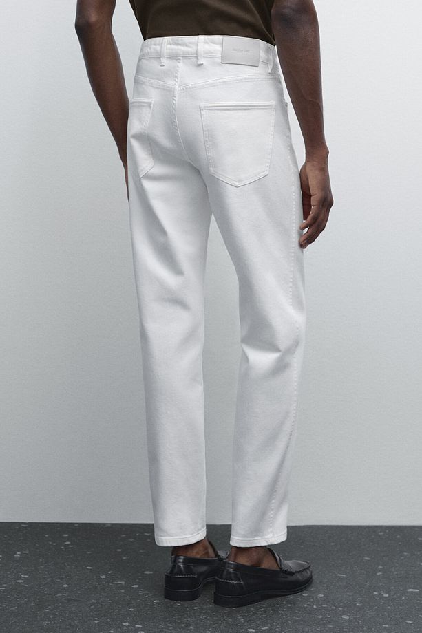Slim fit kot pantolon - 4