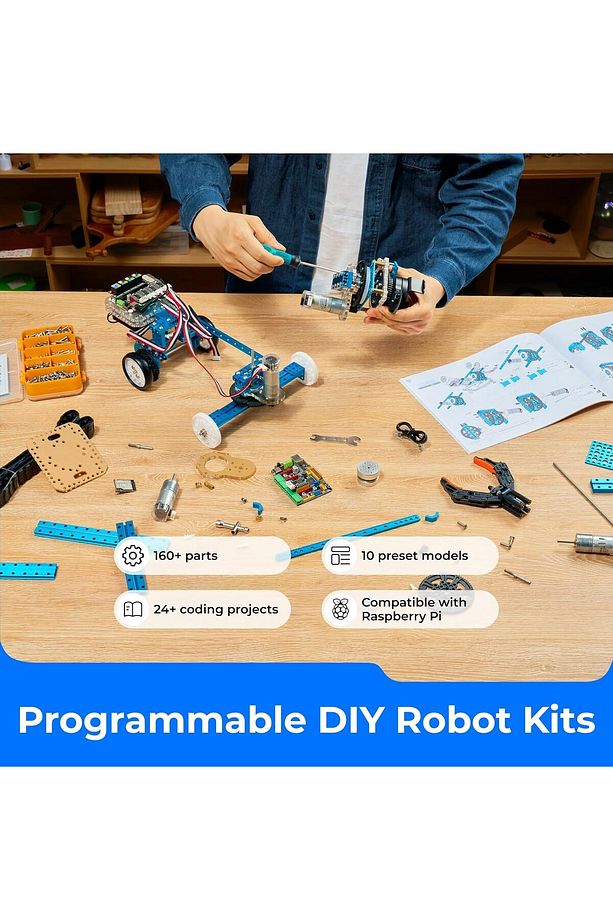 mBot Ultimate 10'u 1 Arada Programlanabilir Robot Kiti, Arduino & Raspberry Pi Uyumlu - 5