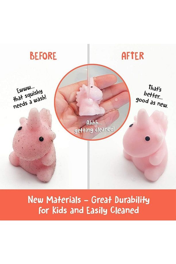 12 ADET SUKUŞİ HAYVAN FİGÜRÜ squishy oyuncak (kedi, kedi patisi, dinazor, civciv, kaplumbağa ve vb) - 6