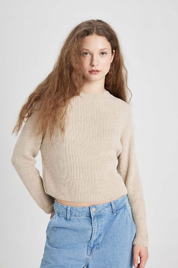 Coool Regular Fit Bisiklet Yaka Basic Düz Triko Kazak L2567az24wn - 4