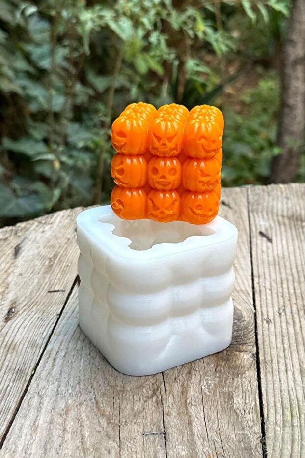 Bubble Kabak Silikon Mum Kalıbı - 7