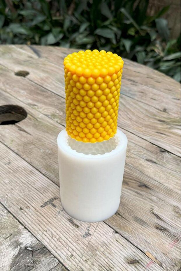 Bubble Silindir Silikon Mum Kalıbı - 2