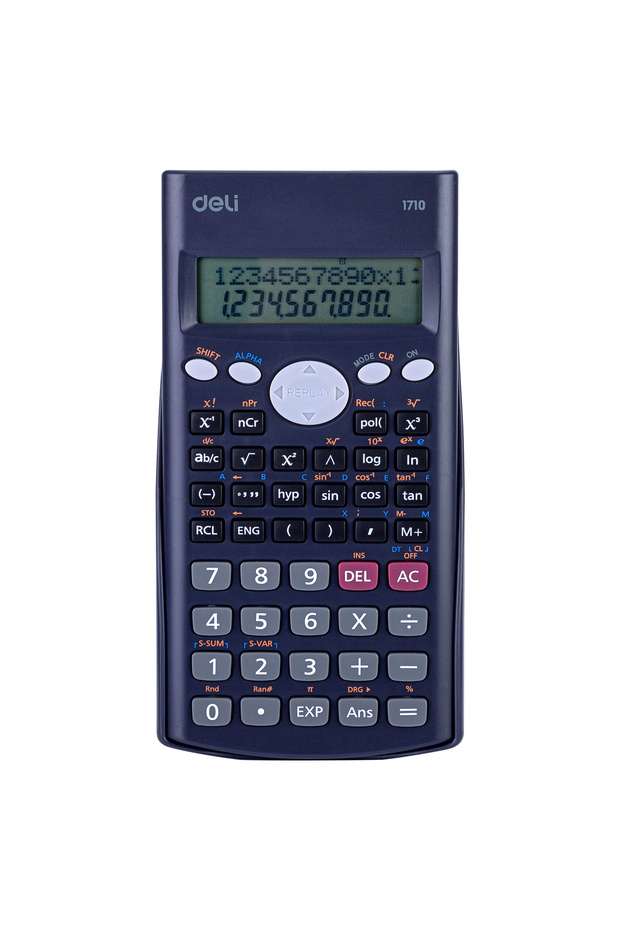 E1710 Scientific Calculator - 240 Functions, 10+2 Digits, 3-Year Warranty, Dark Blue