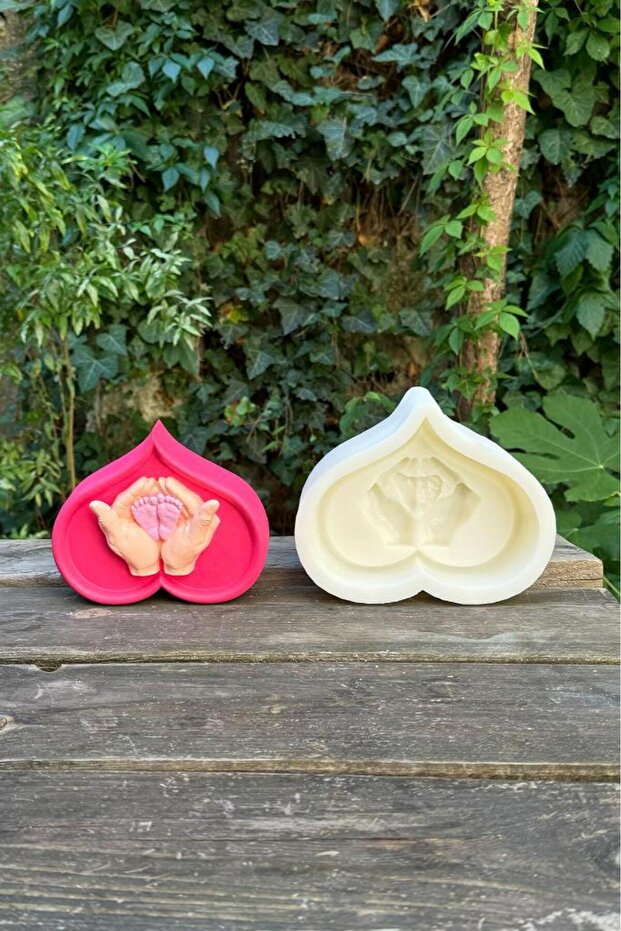 Heart Hands Silikon Mum Kalıbı - 3