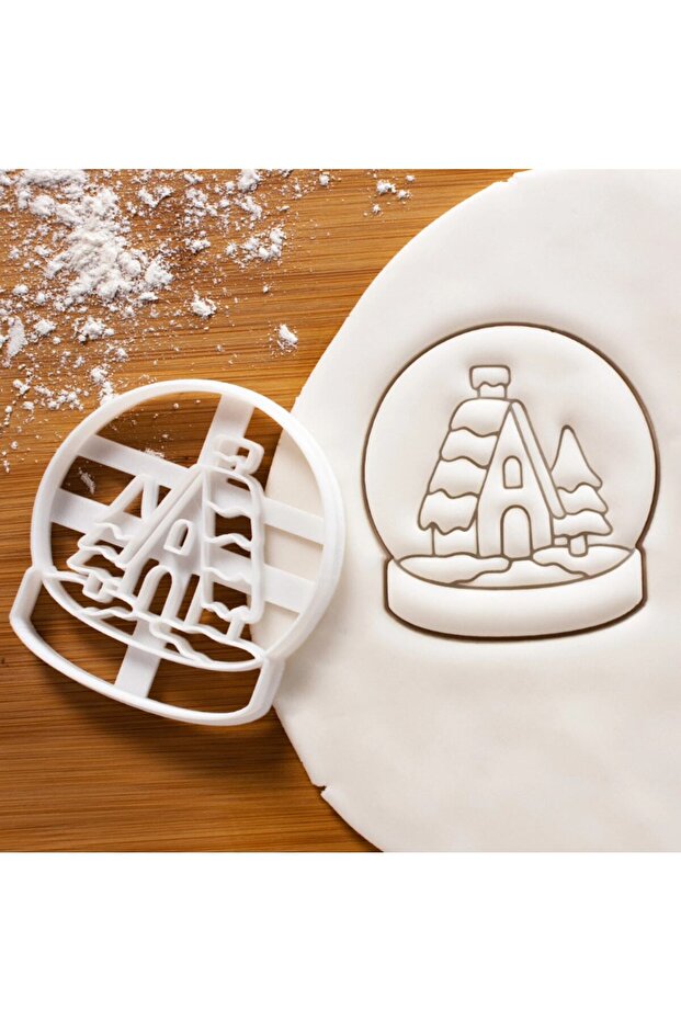 Snow Globe Patterned Cookie Mold - 1