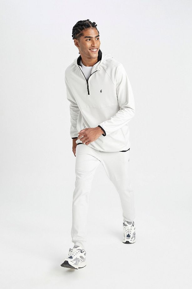 Fit Sporcu Jogger Eşofman Altı Slim Fit Dar Kesim Skuba Dalgıç Kumaş Beli Bağcıklı Lastikli P - 2