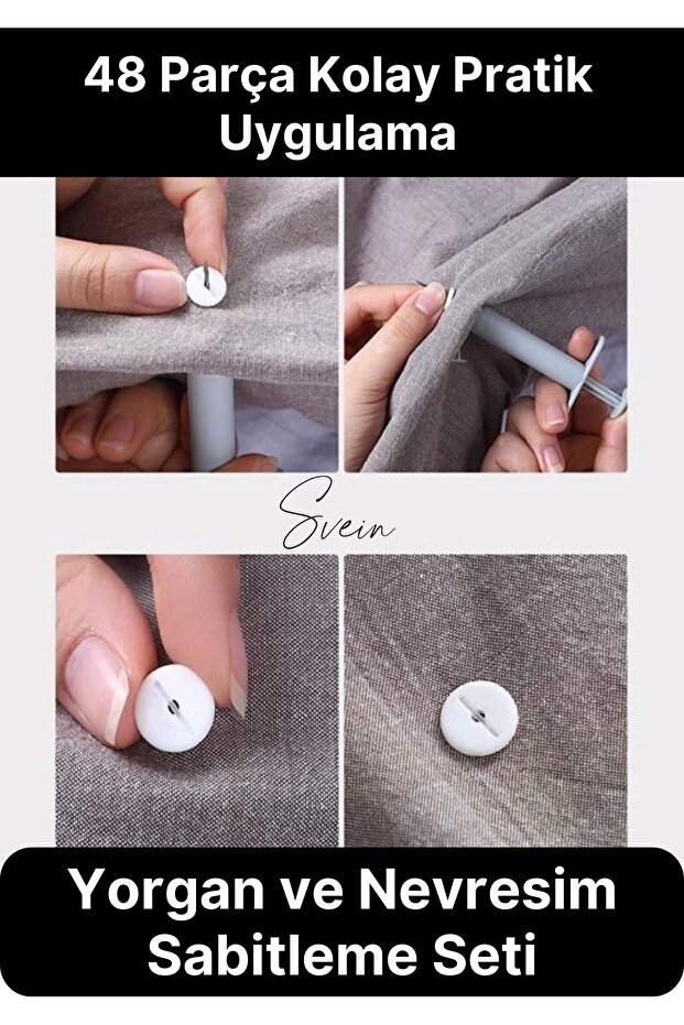 Practical Quilt and Duvet Cover Case Fixing Apparatus Holder Needle Cushion Bed Cover Clip Set