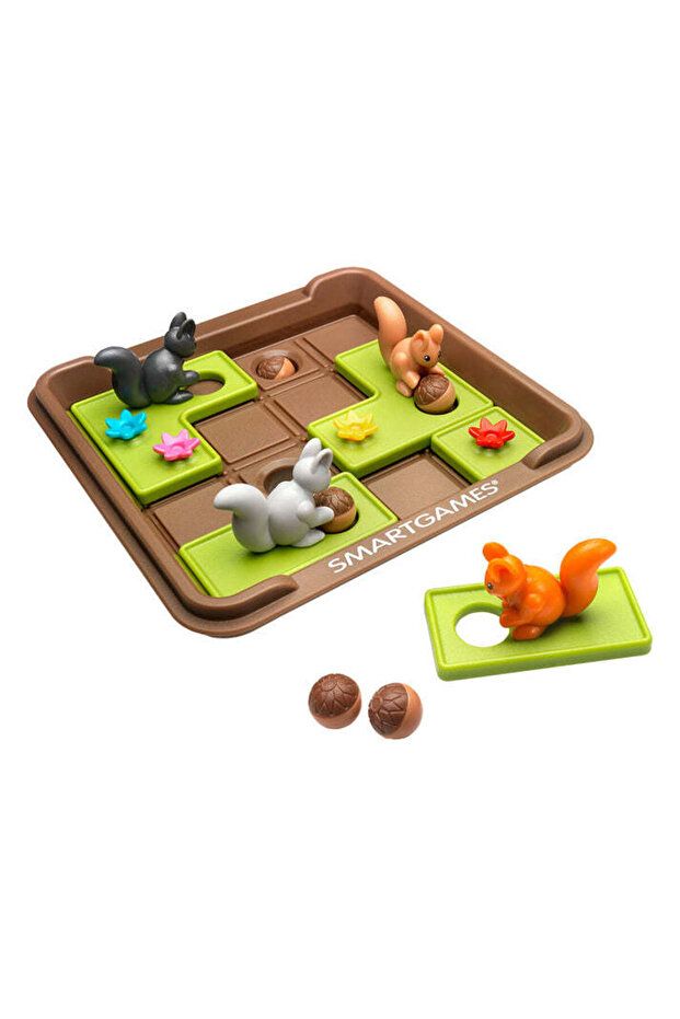 - Squirrels Go Nuts!, logic game with 80 challenges, 6+ years, English edition - 1