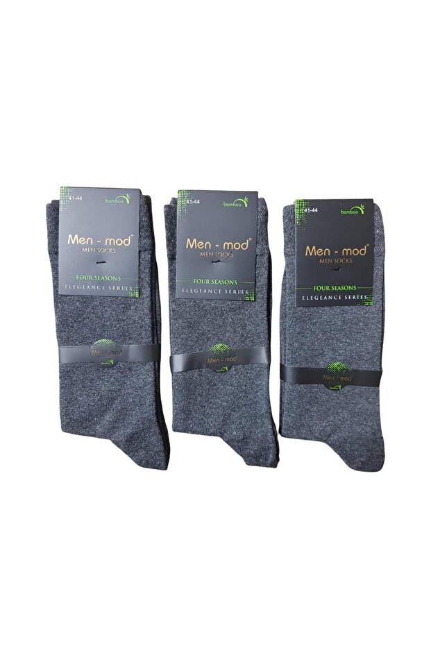 3 Pieces Bamboo Socket Men's Socks - 1