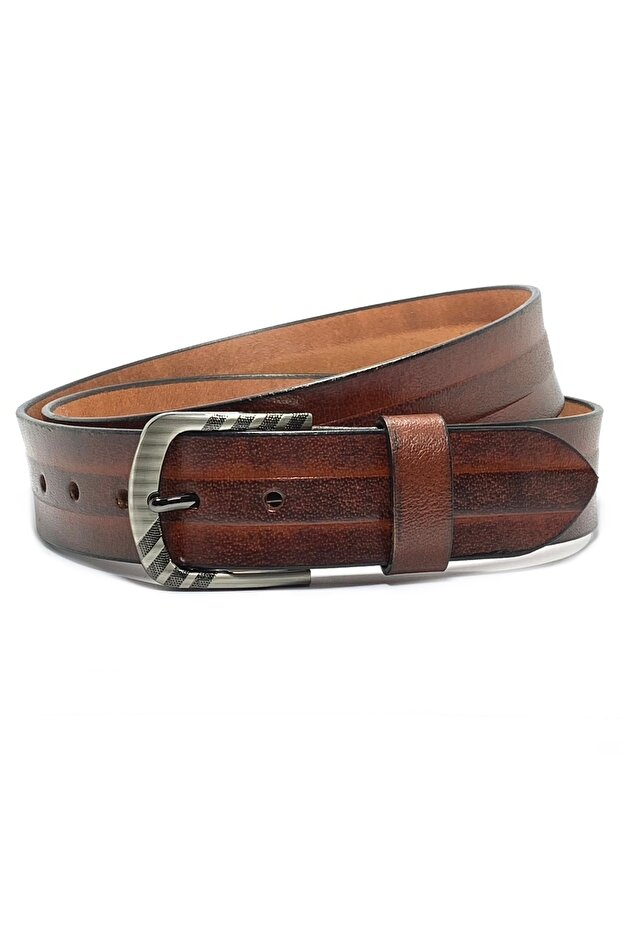 Genuine Leather Belt Men - Semi-Casual Men's Belts - Black & Brown Men’s Leather Belt for Men