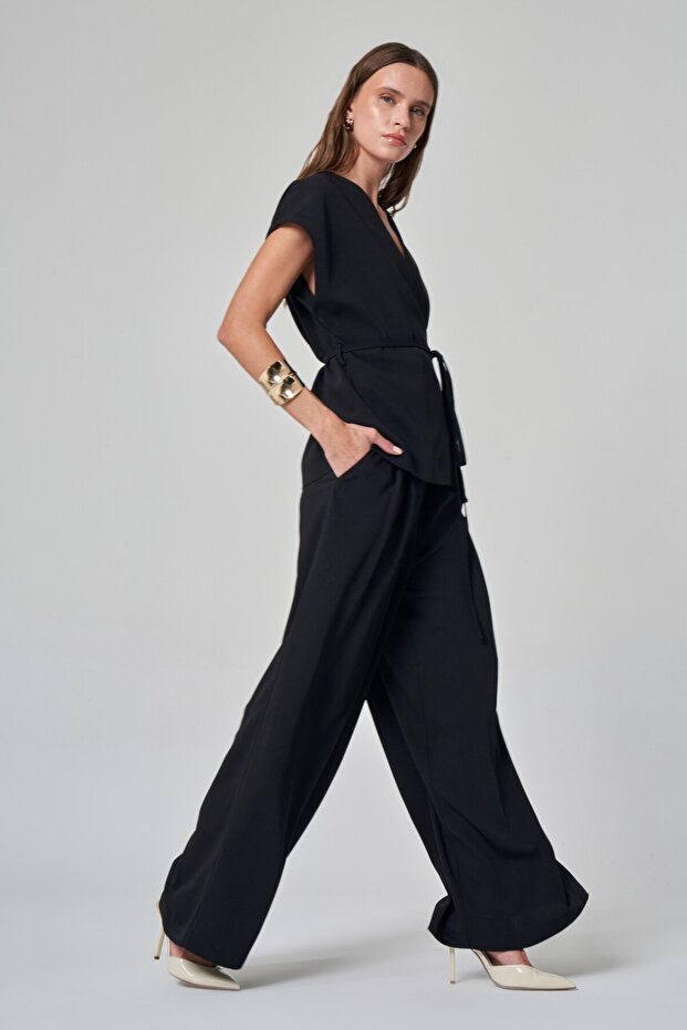 Bel Bağlamalı Yelek - 4