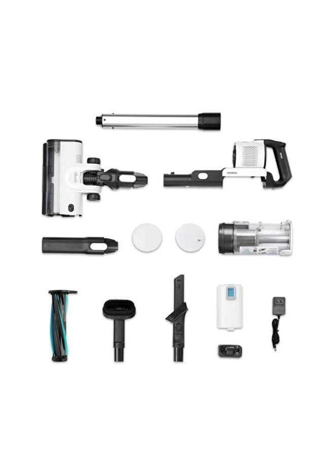 Aspirator vertical fara fir LEVOIT V200, Autonomie 50 Min, Iluminare LED, 180W, Container 0.75 L - 2