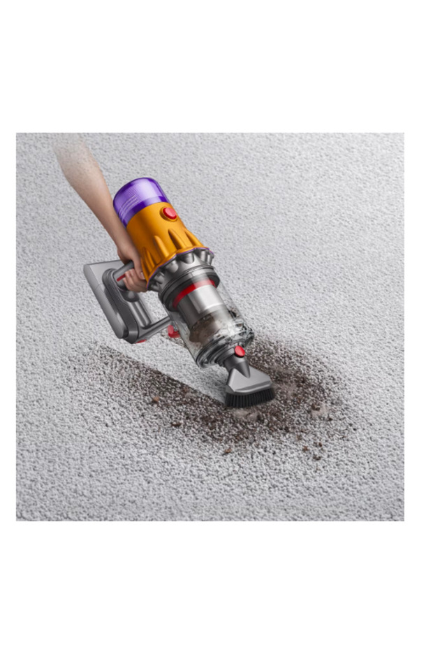 Aspirator vertical Dyson V12 Detect Slim Absolute 2023, 0.35 L, 545 W (Nichel/Galben) - 4