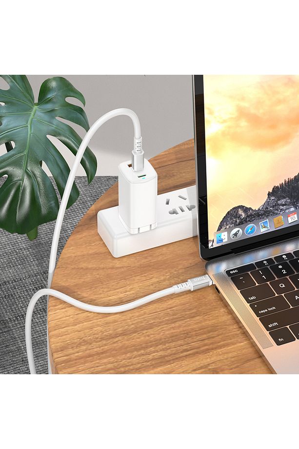 X85 60w 3a Type-c To Type-c Iphone Android Uyumlu Hızlı Şarj Veri Kablosu Beyaz 1 Metre - 4