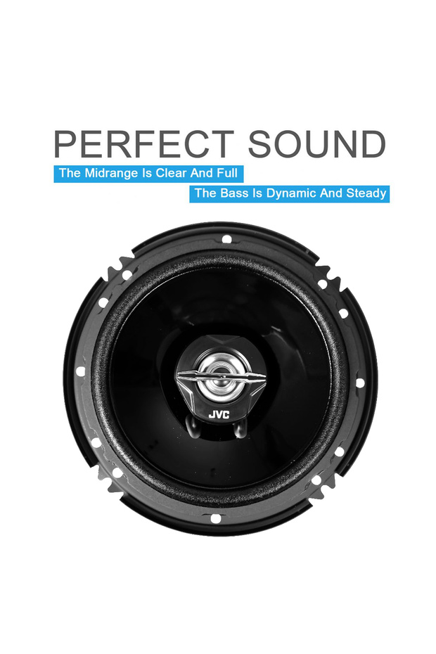 JVC CS-J620 16cm 2-Way Car Coaxial Speakers 300W Peak Power 30W RMS Pair - Mica Cone, 4Ω - 3