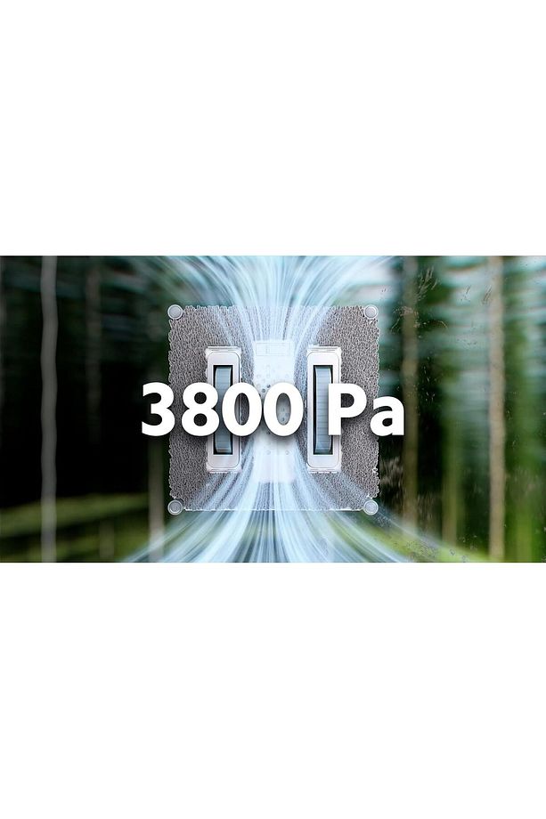 W9 Pencere Temizleme Robotu, 150 ml Panoramik Tank, 3800 Pa Emiş Gücü - 3