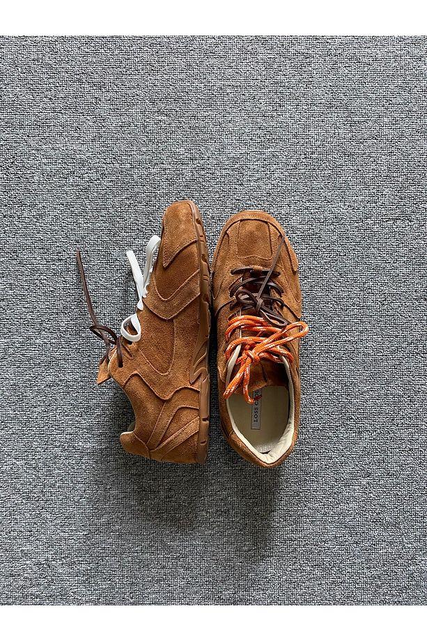 TABA SÜET DÖRT BAĞCIKLI SNEAKER - 1