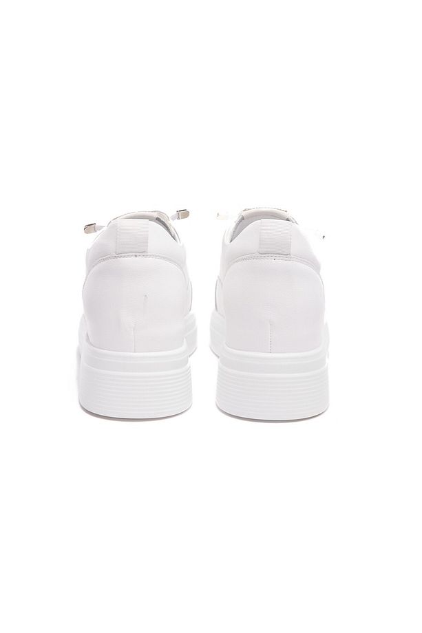 Yüksek Taban Bağcıklı Kadın Sneaker - 4