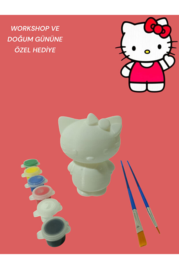 Hello Kitty 3d Figür Boyama Seti - 1