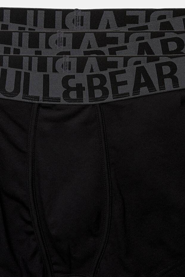 3’lü Pull&Bear logolu boxer paketi - 4