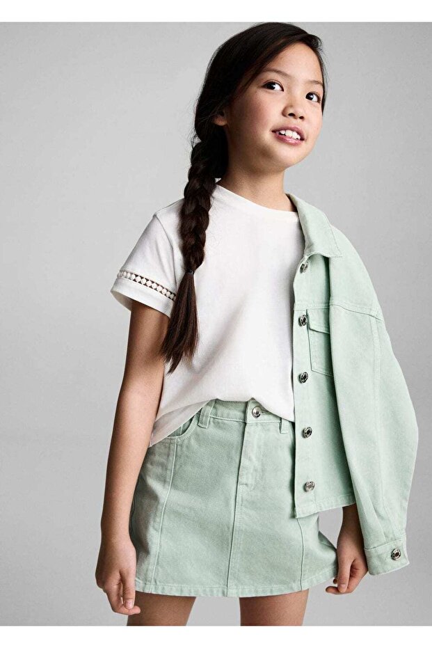 Kısa denim etek - 7