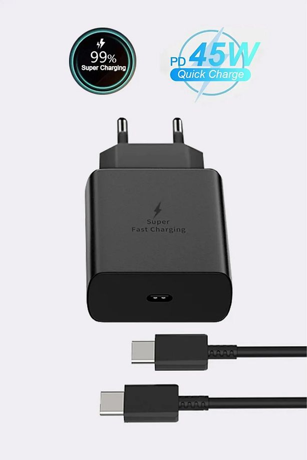 samsung s22 S23 Ultra S23+ S24 Ultra S24+ 5G Uyumlu 45W süper hızlı Turbo Şarj Aleti - 4
