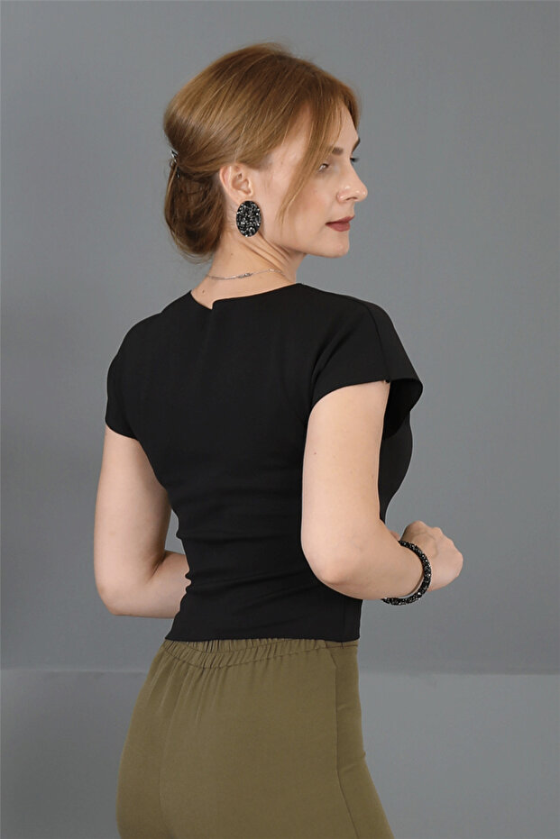 İspanyol Paça Pantolon-Haki - 4