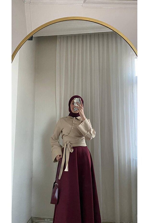 BELDEN BAĞLAMALI GÖMLEK - 5