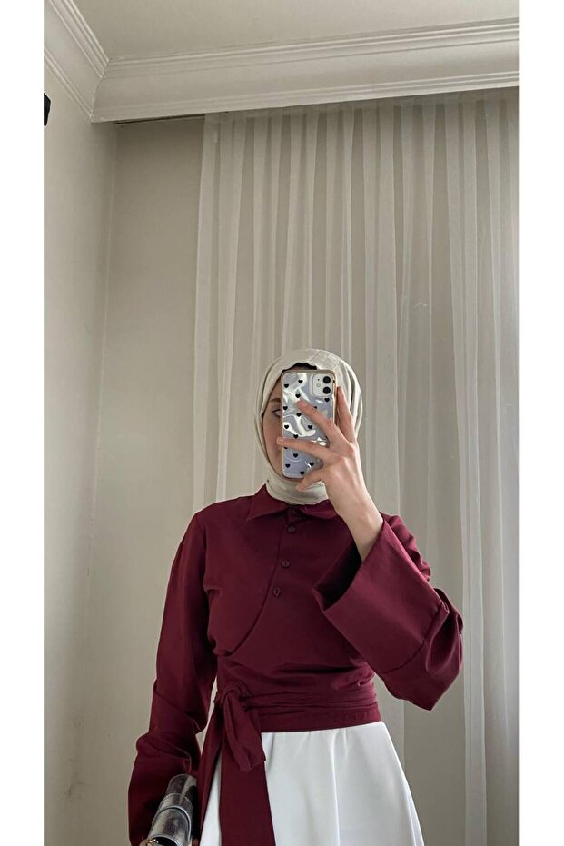 BELDEN BAĞLAMALI GÖMLEK - 5