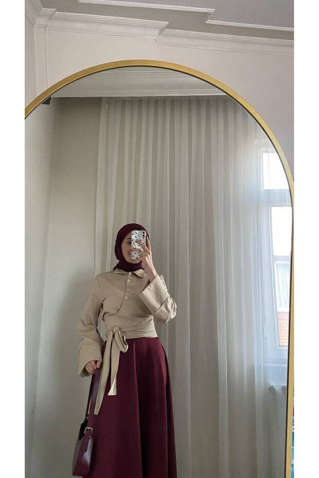 BELDEN BAĞLAMALI GÖMLEK - 4