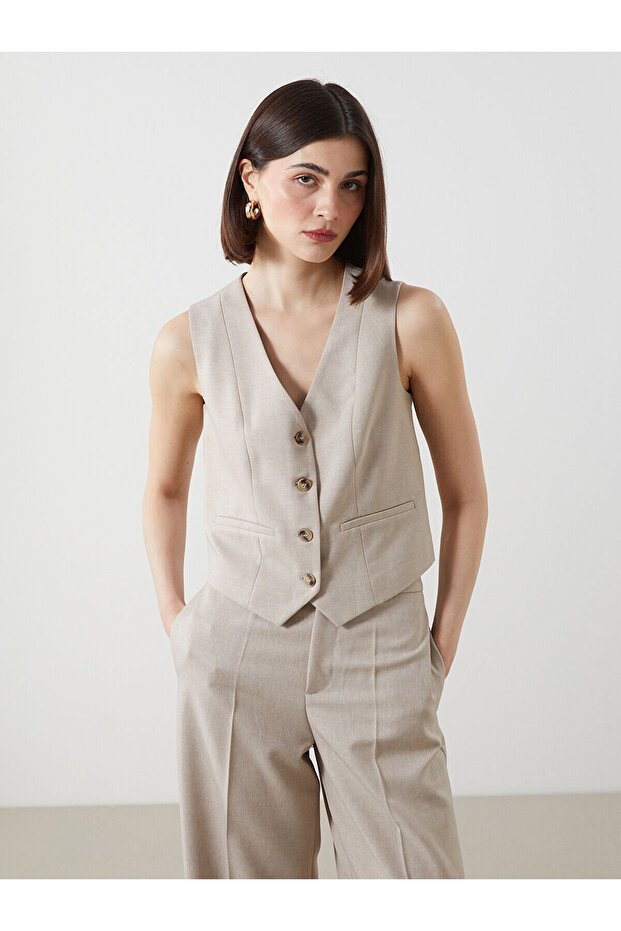 Nevavm V-Neck Women's Classic Vest with a Difference