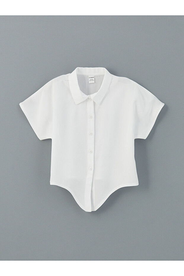 Nevavm Short Sleeve Basic Girl's Shirt with a Difference